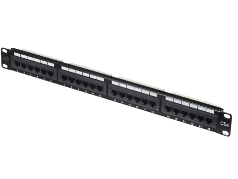 Патч-панель UTP, 19", 24 порта RJ45, cat.5е, 1U, Dual Type, NETKO Expert CKC