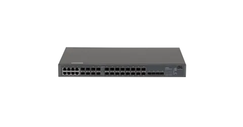 GL-SW-G201-28SC Управляемый коммутатор L2+, 16 порт. 1000Base-X SFP, 8 комбо-порт. 100/1000Base-T/SFP, 4 порта 1/10GE SFP+ NIKOMAX