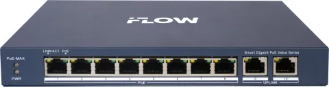 F-SW-EM610POE-VM/L (8G2GO) Смарт-управляемый PoE-коммутатор на 8 гигабитных портов iFlow