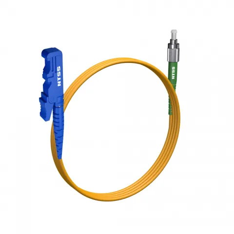 Шнур оптический NTSS spc E2000/UPC-FC/APC 9/125 3.0мм 1м LSZH (патч-корд)