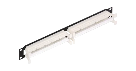 Коммутационная панель 110 Nikomax, 19", 1U, 100 пар, с этикеткой