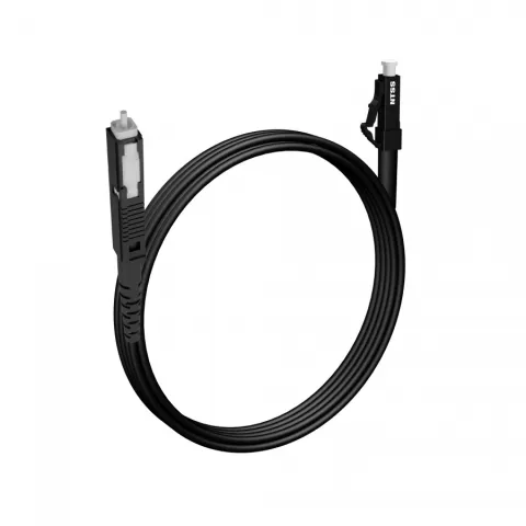 Шнур оптический NTSS spc MU/UPC-LC/UPC 9/125 2.0мм 3м черный LSZH (патч-корд)