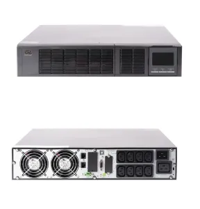 GL-UPS-OL03pf-1-1/6*9a ИБП 3000ВА/3000Вт (1/1 однофазный), ток зарядного устройства 1-8А, 2U, глубина 630 мм, 6 акб NIKOMAX