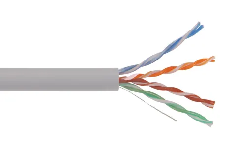 Кабель ITK U/UTP кат.5 4х2х24AWG solid LSZH нг(А)-HF серый