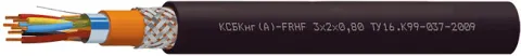 КСБКнг(А)-FRHF 2х2х1.13. Кабель для систем охранно-пожарной сигнализации
