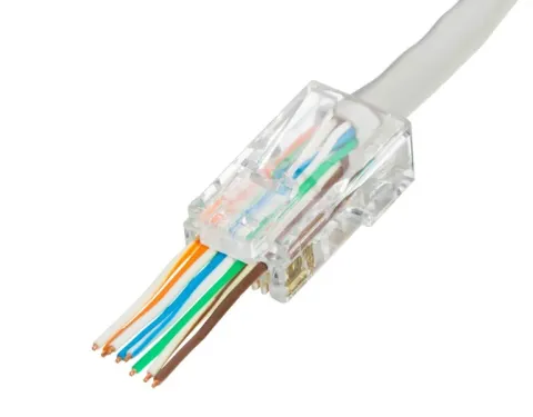 Коннектор NBK RJ-45(8P8C), Кат.5e, сквозной 100 шт