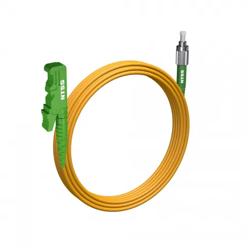 Шнур оптический NTSS spc E2000/APC-FC/APC 9/125 3.0мм 8м LSZH (патч-корд)