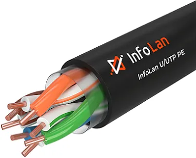 Кабель INFOLAN UTP 4 пары внешний 5е PVC 305м