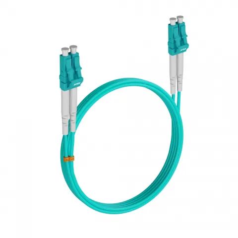 Армированный шнур оптический NTSS dpc LC/UPC-LC/UPC 50/125 ОМ3 3.0мм 5м LSZH (патч-корд)