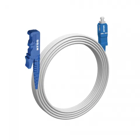 Шнур оптический NTSS spc E2000/UPC-SC/UPC 9/125 G.657A1 3.0мм 20м LSZH (патч-корд)