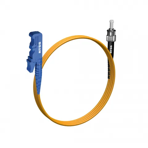 Шнур оптический NTSS spc E2000/UPC-ST/UPC 9/125 3.0мм 1м LSZH (патч-корд)
