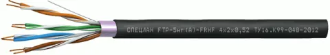 СПЕЦЛАН FTP-5нг(А)-FRHF 4х2х0.52. Кабель для систем охранно-пожарной сигнализации