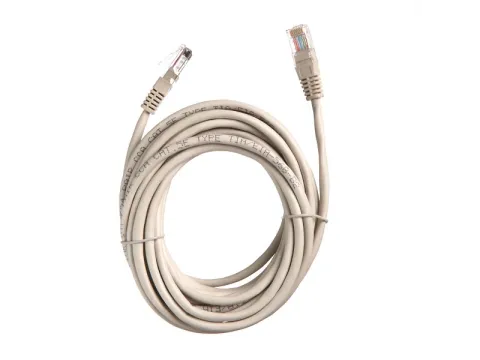 Патч-корд UTP4 cat.5е, 5м, CCA, LSZH, серый, литой коннектор NETKO Optima