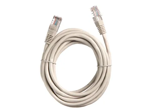 Патч-корд UTP4 cat.5е, 3м, CCA, LSZH, серый, литой коннектор NETKO Optima