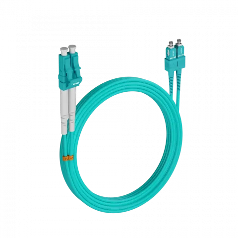 Шнур оптический NTSS dpc LC/UPC-SC/UPC 50/125 OM3 2.0мм 20м LSZH (патч-корд)
