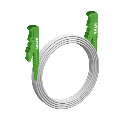Шнур оптический NTSS spc E2000/APC-E2000/APC 9/125 G.657A2 3.0мм 25м LSZH (патч-корд)