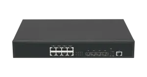 GL-SW-G302-12TC Управляемый коммутатор L3 , Stack, 8*1/2.5 Гбит/с BaseT, 4*1/10Гбит/с SFP+, 1*блок питания NIKOMAX