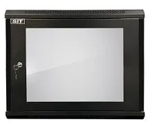 Шкаф 19" 9U SIT-WM093LNG телекоммуникационный настенный размеры(ШхГхВ) 600*800*501мм (RAL 9005)