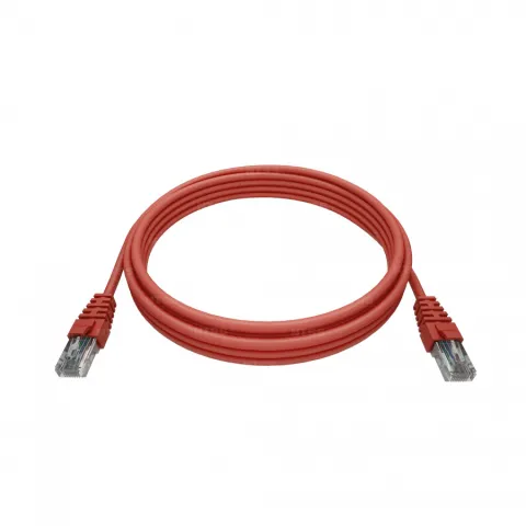 Патч-корд NTSS 2хRJ45/8P8C, T568B UTP 5e кат. литой 2 метра, LSZH, красный