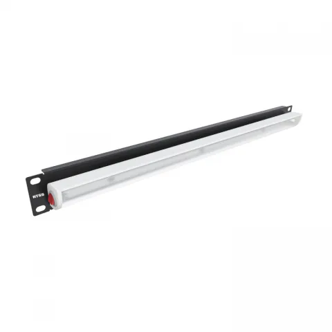 Панель осветительная NTSS, светодиодная (LED), крепление 19 1U, 220V, кабель 1.5м, немецкий стандарт, черный RAL 9005