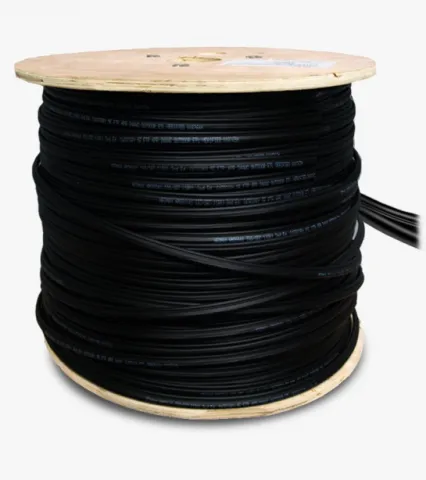 Кабель TaigaKabel F/UTP сat 5e PE 4*2*0.52 Cu Solid OUTDOOR Steel wire черный (305 м)