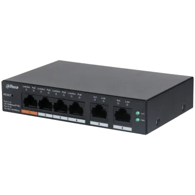 DH-CS4006-4ET2ET-60 4-портовый PoE коммутатор с функцией облачного управления Dahua