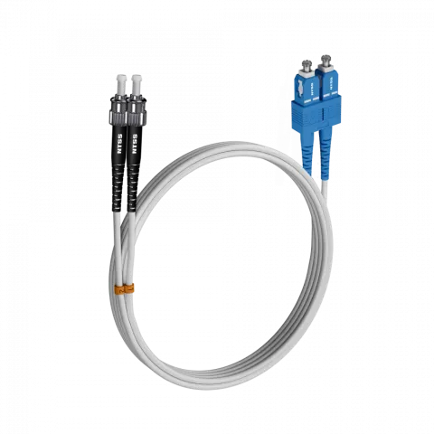 Шнур оптический NTSS PREMIUM dpc SC/UPC-ST/UPC 9/125 G.657A1 3.0мм 1м LSZH (патч-корд)