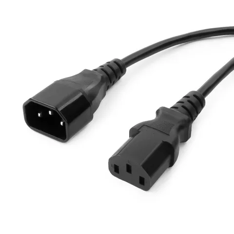 Кабель питания Cablexpert PC-189-10, C13-C14, 3х0.5мм2, 6А, с заземлением, 3м, черный, пакет