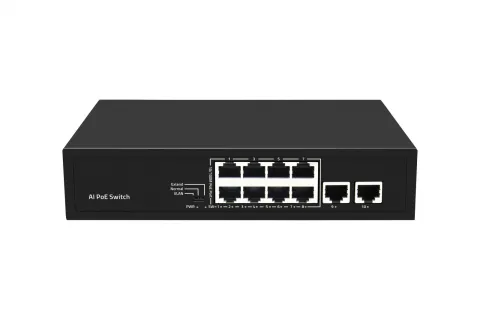 ST-NS008MB-GD Коммутатор неуправляемый 10 портовый с PoE Smartec