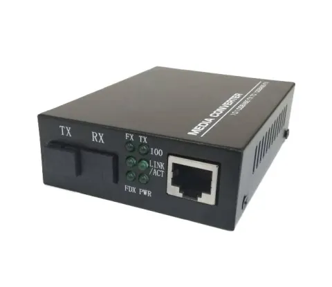 Медиаконвертер Optronic 10/100M, WDM 1550/1310нм, SM, 20км, разъем SC