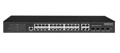 SW-8244/L(400W) Коммутатор 24-портовый Gigabit Ethernet с PoE OSNOVO