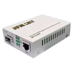 Медиаконвертер Infinilight MC-100A-L, 10/100M, WDM 1310/1550нм, SM, 20км, разъем SC