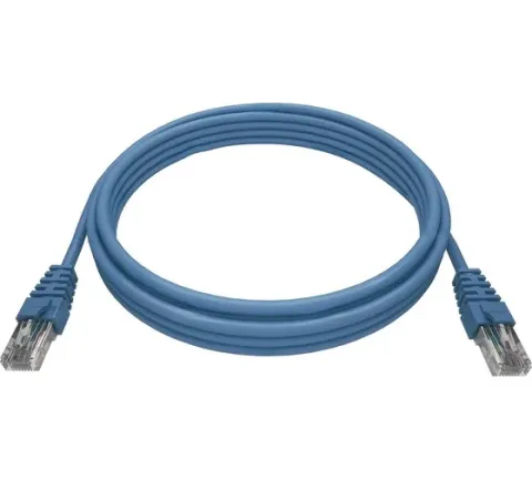Патч-корд NTSS 2хRJ45/8P8C, T568B UTP 5e кат. литой 1 метр, LSZH, синий