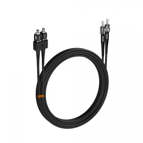Шнур оптический NTSS PREMIUM dpc SC/UPC-ST/UPC 50/125 3.0мм 15м черный LSZH (патч-корд)