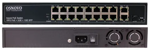 SW-61621(300W) Коммутатор 16-портовый Fast Ethernet с PoE OSNOVO