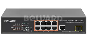 ST-811HP Коммутатор Ethernet с поддержкой PoE неуправляемый 8 портов Beward