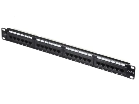 Патч-панель UTP, 19", 24 порта RJ45, cat.6, 1U, Dual Type, NETKO Expert CKC