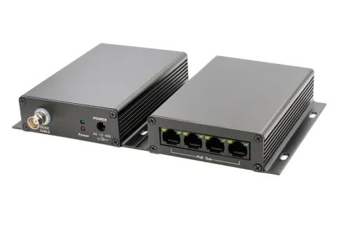 RVi-1NT20-4FP Приемопередатчик Ethernet сигнала с PoE RVI