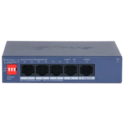 DH-CS4005-4ET1GT-36 4-портовый PoE коммутатор с функцией облачного управления Dahua