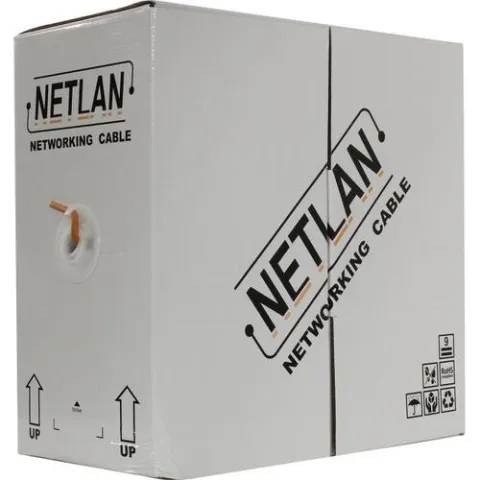 Кабель NETLAN F/UTP 4 пары, Кат.5е, внутрений, LSZH нг(В)-HF, оранжевый, 305м
