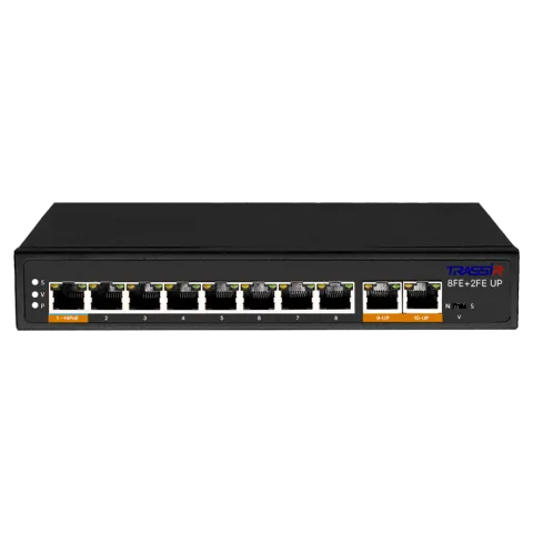 TR-NS1110-120-8POE Неуправляемый коммутатор TRASSIR