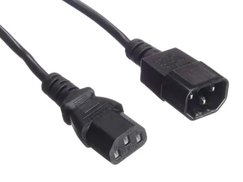 Кабель питания проходной (штекер IEC С13 - гнездо IEC С14) 3*1,5мм2