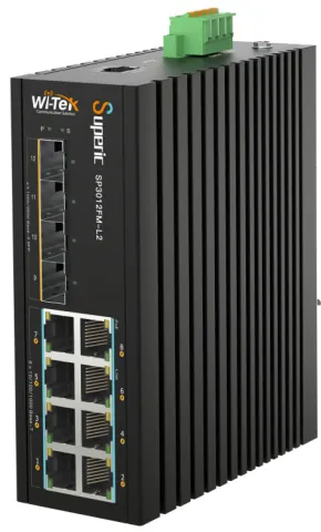 SP3012FM-L2 v2 Промышленный управлямый сетевой коммутатор Wi-Tek