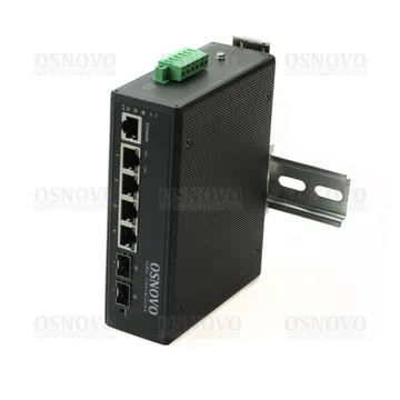 SW-80402-IL(port 90W,360W) Промышленный управляемый (L2+) PoE коммутатор Gigabit Ethernet на 6 портов OSNOVO