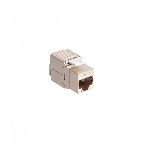 Розеточный модуль NTSS PREMIUM Keystone RJ45 FTP CAT6 180 градусов безинструментальный белый ver2