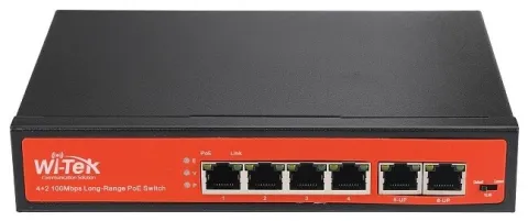 WI-PS205 v4 Неуправляемый коммутатор 4 PoE порта Wi-Tek