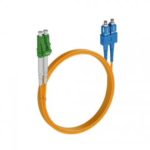 Шнур оптический NTSS dpc LC/APC-SC/UPC 9/125 2.0мм 5м LSZH (патч-корд)