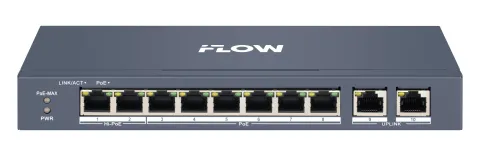F-SW-EM410HPOE-VM (B) Смарт-управляемый PoE-коммутатор на 8 портов iFlow