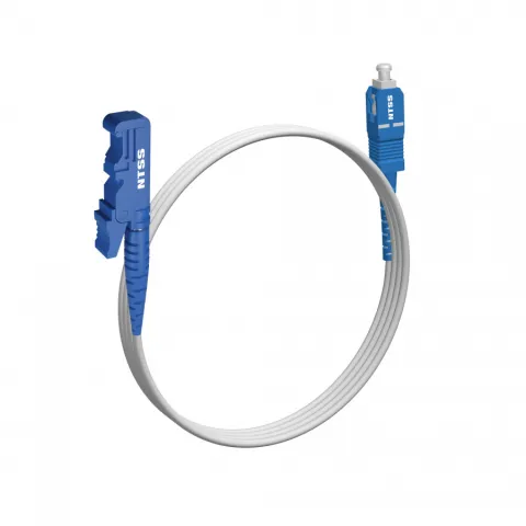 Шнур оптический NTSS spc E2000/UPC-SC/UPC 9/125 G.657A1 3.0мм 1м LSZH (патч-корд)