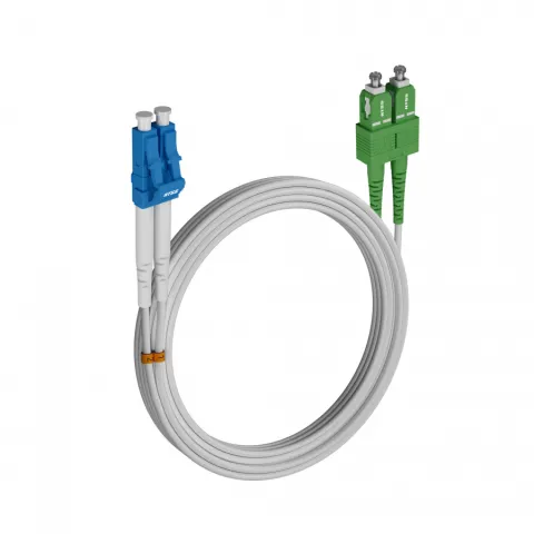 Шнур оптический NTSS dpc LC/UPC-SC/APC 9/125 G.657A2 2.0мм 15м LSZH (патч-корд)